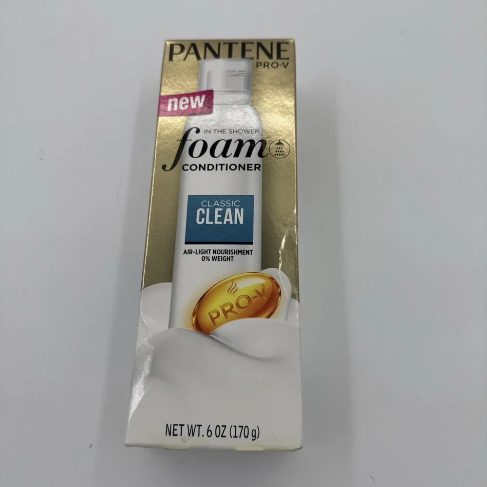Pantene Pro V In The Shower Foam Conditioner Classic Clean Fine Flat Hair 6 Oz.